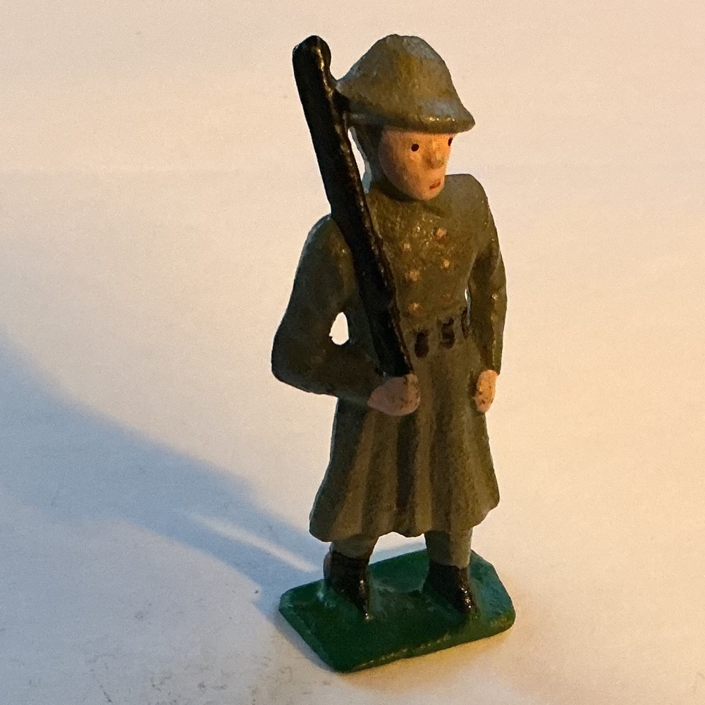 Vintage WW1 Cast Iron Soldier